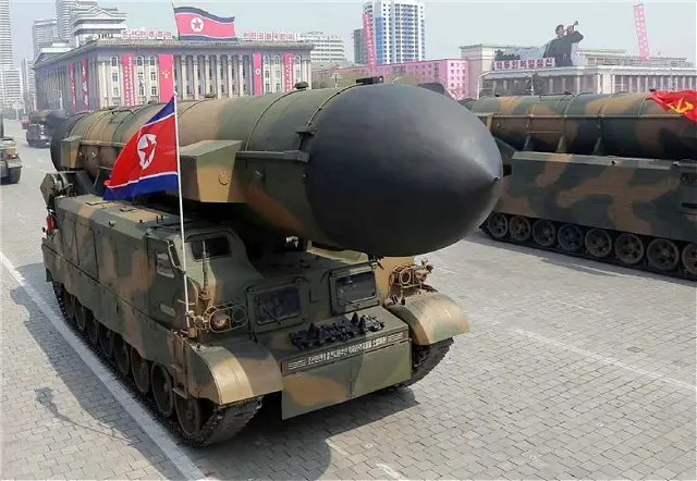 The KN-15 Pukguksong-2 was also unveiled for the first time to the public. It was first seen during a test near Kusong, north of Pyongyang, on February 12, 2017.