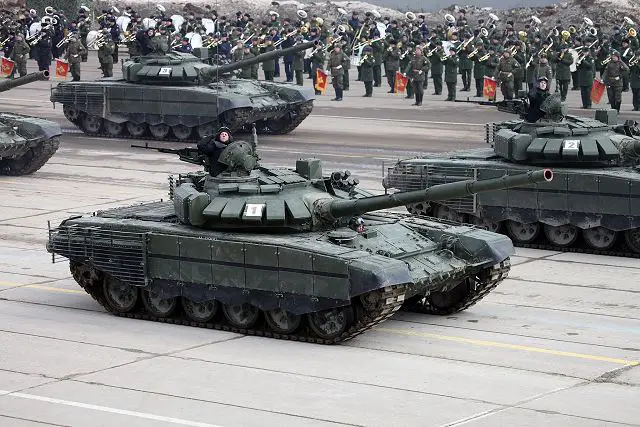 Russian army unveils new version of T 72B3 upgraded with additional armour 640 002