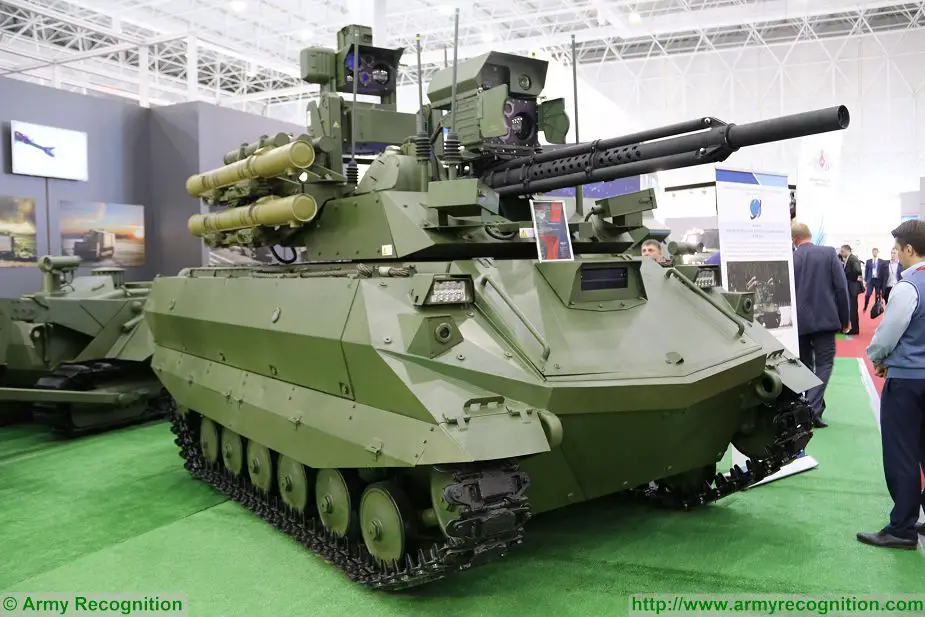 The United Arab Emirates is interested to purchase Russian-made Uran-9 UGV (Unmanned Ground Vehicle), Dmitry Shugaev, director of the Federal Service for Military-Technical Cooperation (FSMTC), told TASS. The Uran-9 is an armed Unmanned Ground Vehicle (UGV) designed, developed and manufactured by the Russian defense company 766th UPTK.