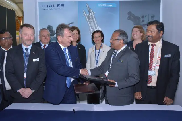 Thales Bharat Dynamics sign MoU for possible Technology transfert for STARStreak missile to India 640 001