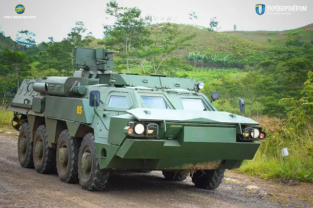 Marine Corps of Indonesia armed forces has tested the new Ukrainian-made BTR-4 8x8 armoured vehicle personnel carrier (APC) in mountain conditions, at the same time trials were performed on the sea to test the amphibious capabilities of the vehicle. 