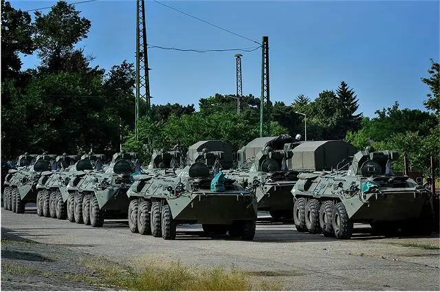 An Infantry unit of Hungarian armed forces arrived in Estonia, Sunday, July 2, 2017 to perform joint military training exercises with the the 2nd Infantry Brigade of the Estonian Defence Force. The Hungarian soldiers come from the 1st Mechanized Battalion of the 25th Klapka György Infantry Brigade of the Hungarian Defence Force. 