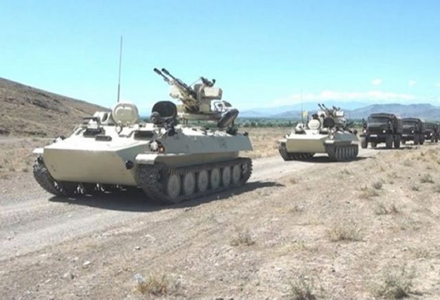 Air Defense units are performing tactical live-fire exercises in the areas of military units and formations of the Separate Combined-Arms Army located in the Nakhchivan Autonomous Republic.