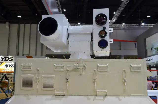 China made Silent Hunter laser air defense system exhibited at IDEX 2017 640 001