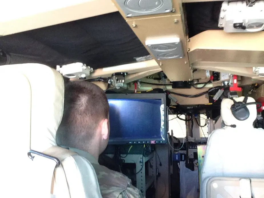 US soldiers began testing of Video Display for mine protected vehicle 925 002