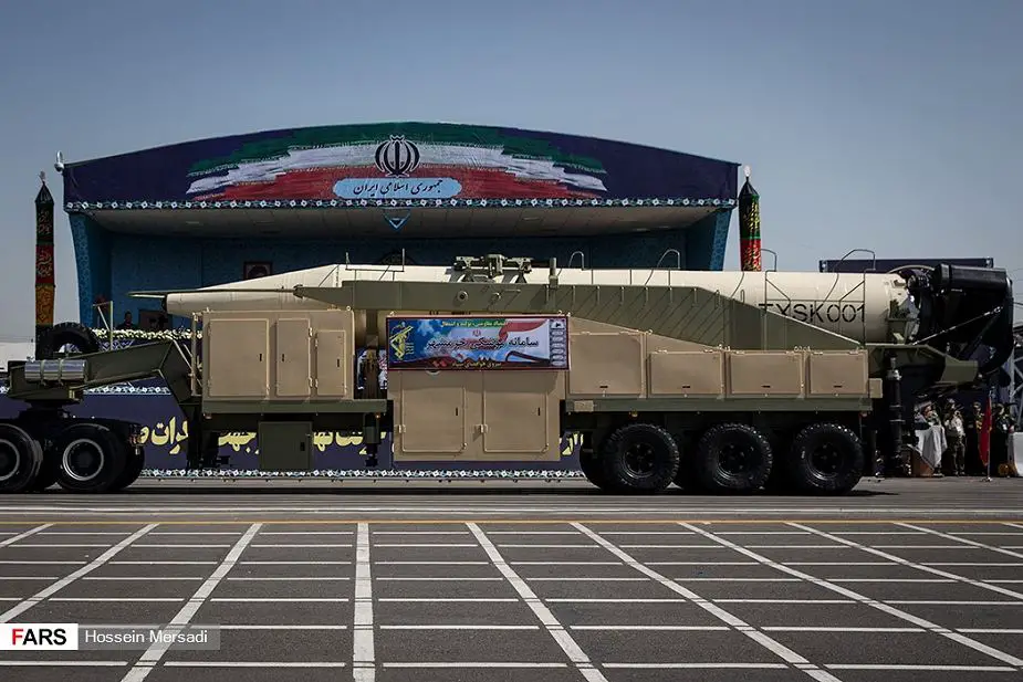 Iran New Khorramshahr ballistic missile unveiled during military parade in Tehran 925 001