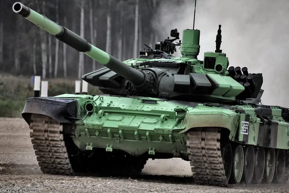 T-72B3M tanks engaged in motorized infantry drills of Southern district