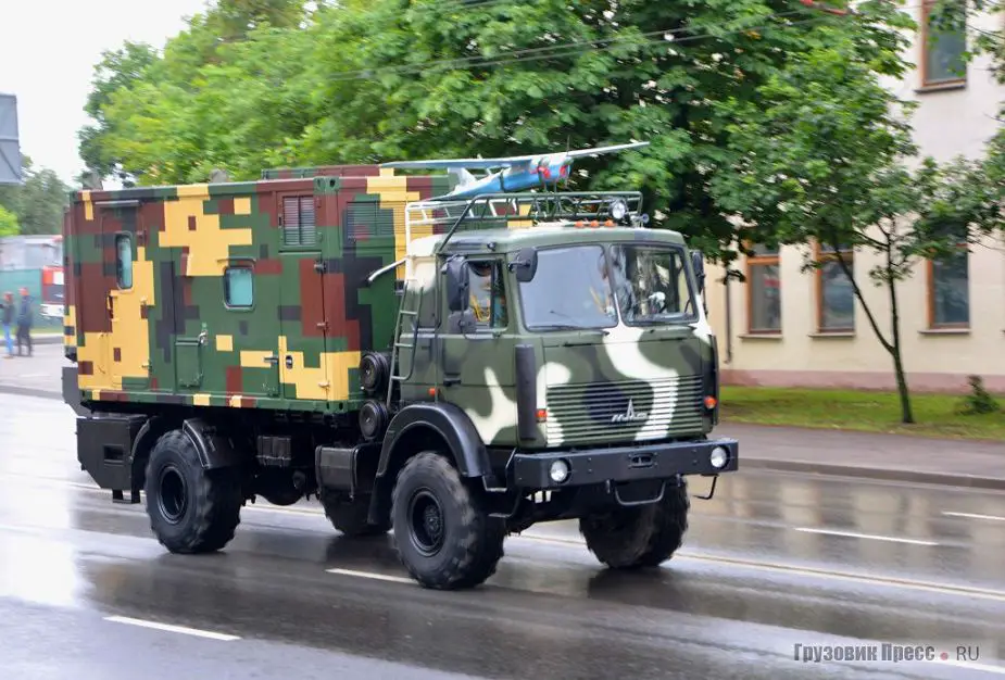 Busel MB on MAZ 5316 4x4 military truck at Belarus military parade July 3 2018 925 001