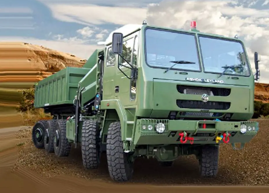 Indian army to receive 81 Ashok Leyland 10x10 Super Stallion trucks