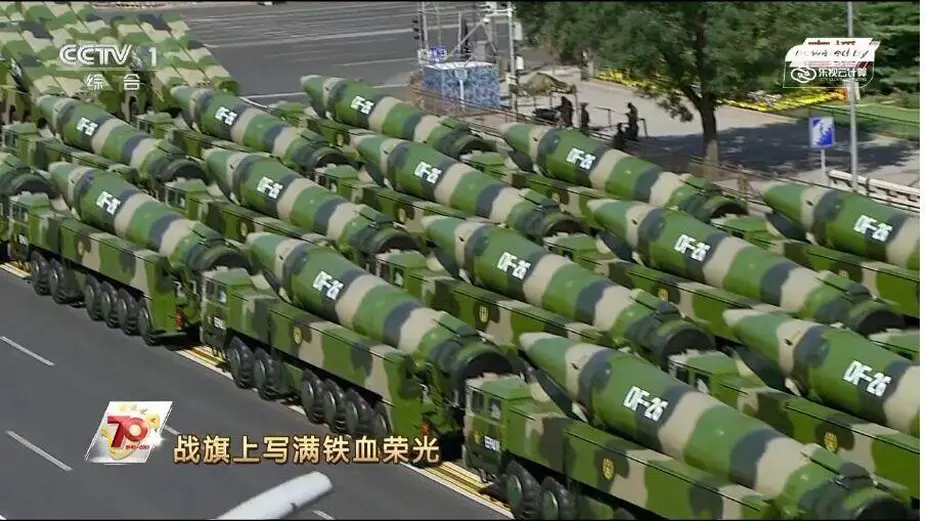 Chinese Dongfeng 26 ballistic missile commissioned