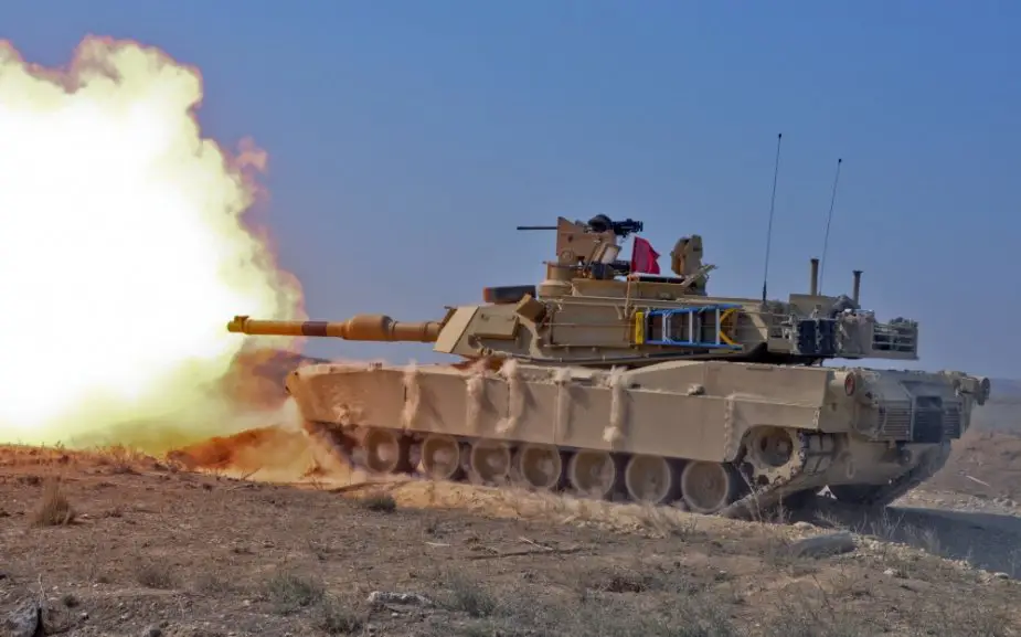 Trophy RPG killing systems on Europe bound Abrams MBTs