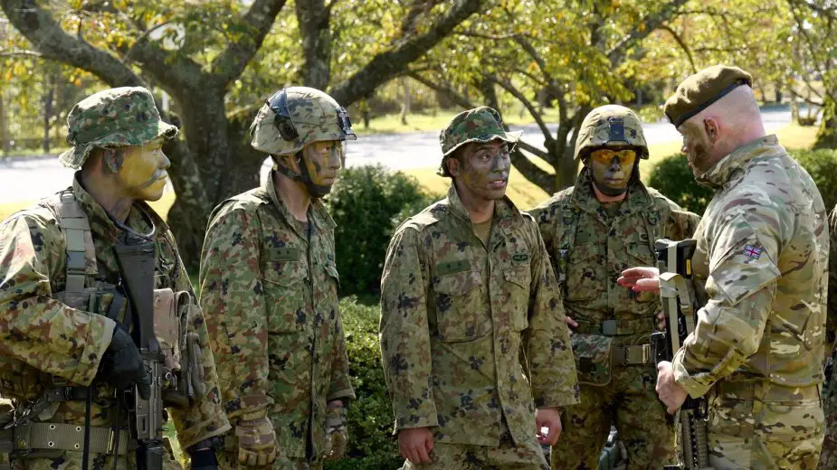 British troops exercise in Japan for the first time
