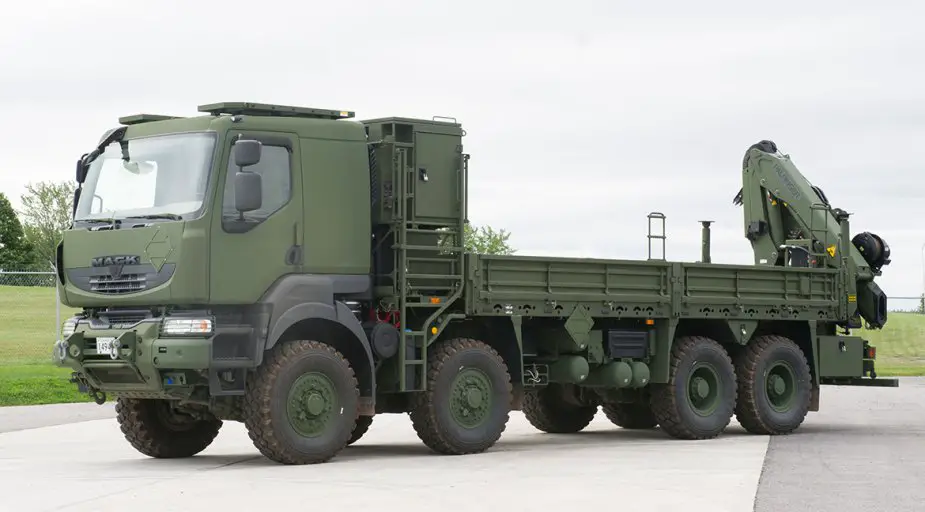 Mack trucks delivered to Canadian armed forces