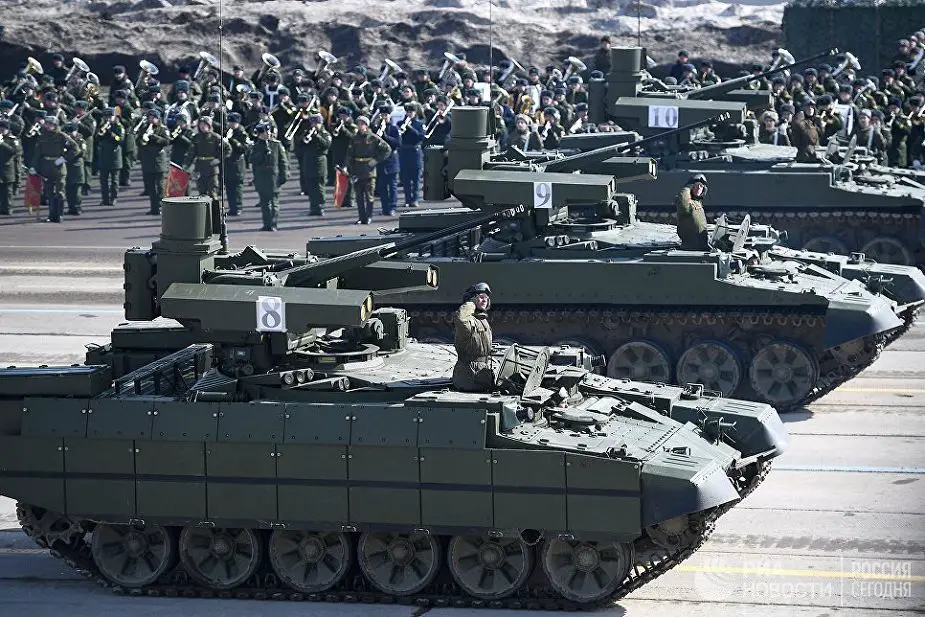 Russian army unveils new BMPT fire support armored vehicle at military parade rehearsal 925 001