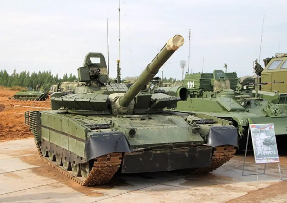 Russian upgraded T 80BV tank able to fire depleted uranium shells