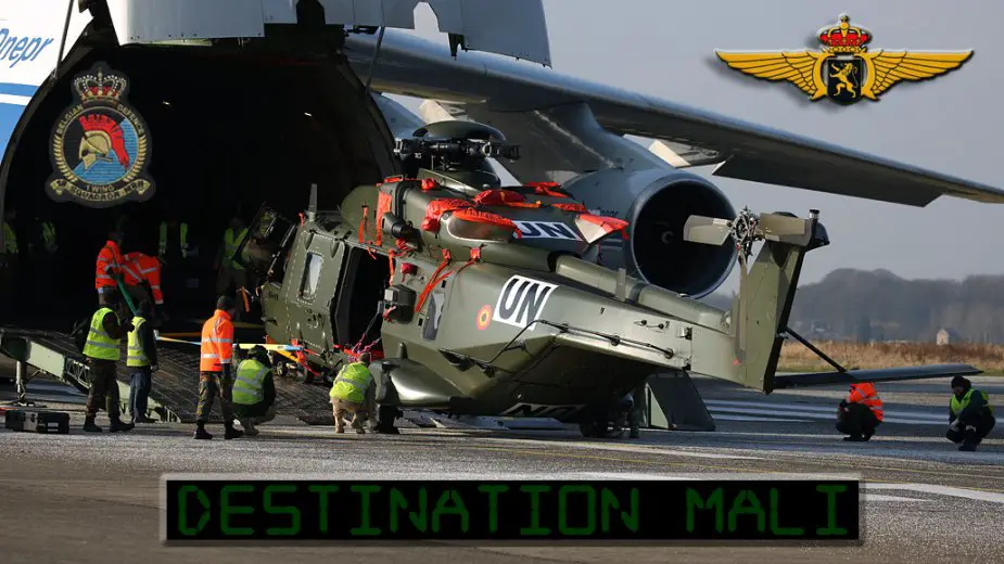 Belgian NH 90 Helicopters flown to Mali by An 124