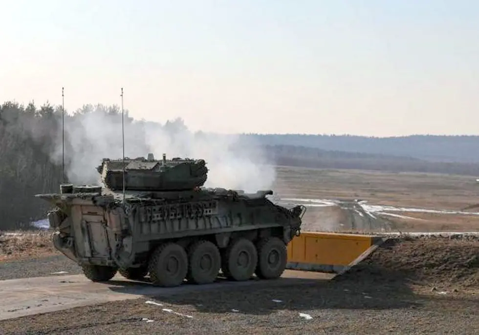 US army in Europe test fires with 30mm Stryker ICVs