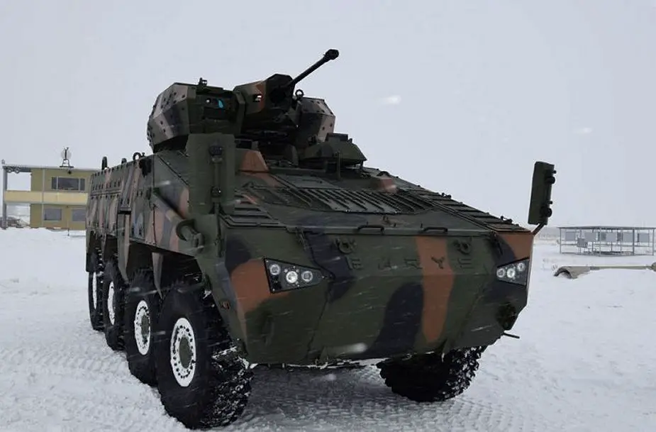 Firing tests in winter conditions for Barys 8x8 armored in Kazakhstan 925 001