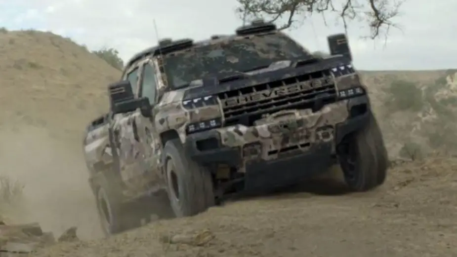 Chevrolet hydrogen pickup truck developed for US Army