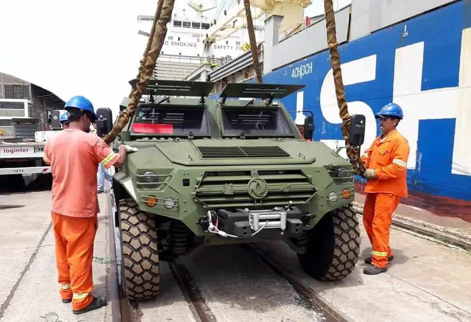 China donated military vehicles and equipment to Argentina