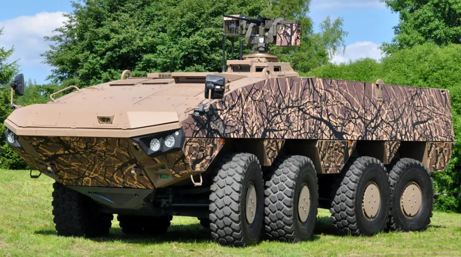 Patria AMV 8x8 participates to European Land Robot Trial in Mons Belgium