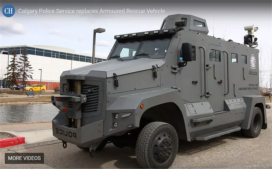 Cambli Thunder 2 tactical armored vehicle in service with Calgary Police of Canada 925 011