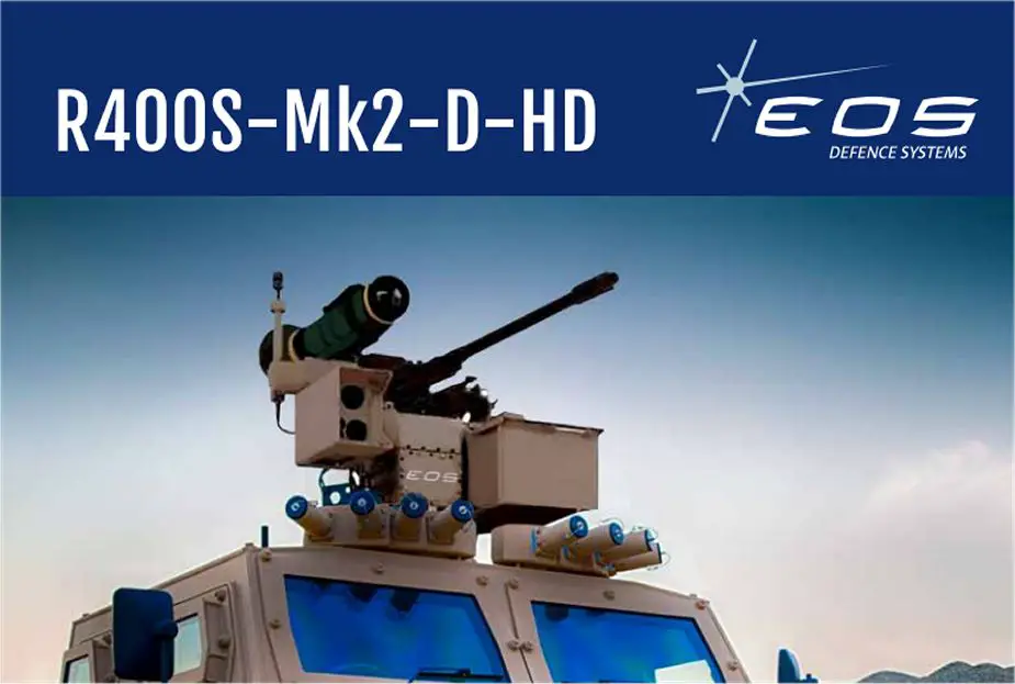 R400 EOS RWS Remote Weapon Station Australia Australian defense industry 925 001