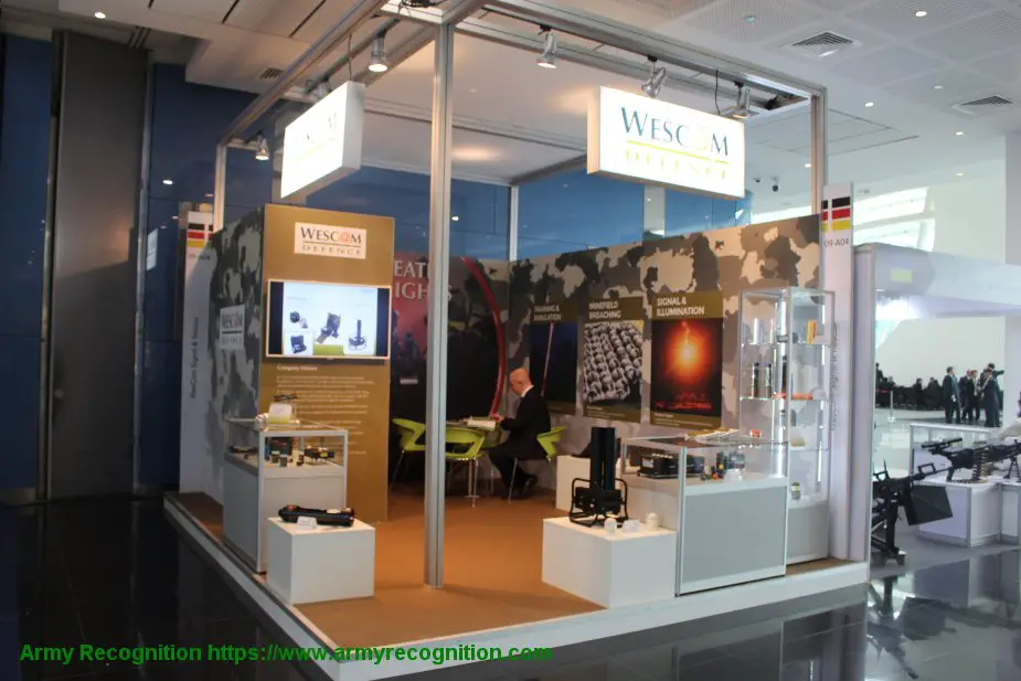 IDEX 2019 WesCom Defence unveiled its pyrotechnic products