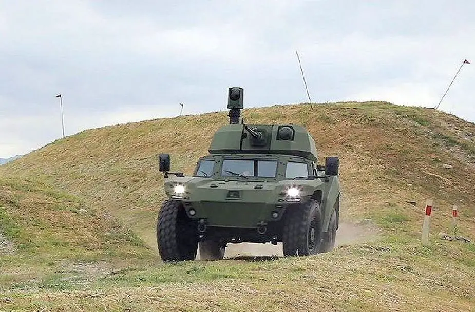 Turkey Otokar starts testing its Akrep IIe hybrid electric armored vehicle