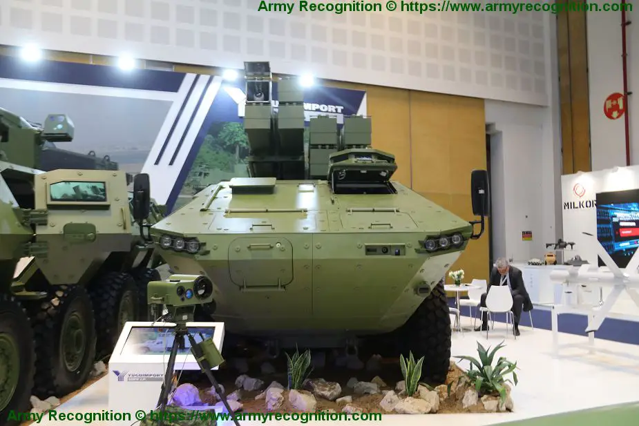 Lazar RALAS 8x8 anti tank missile carrier armored vehicle Yugoimport IDEX 2019 925 001