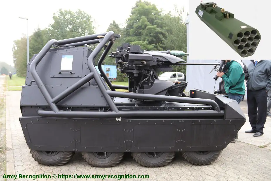 Rheinmetall unveils its Mission Master UGV armed with Thales 70mm rocket launchers 925 003