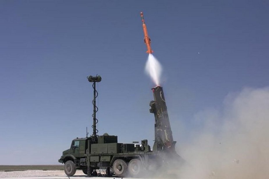 Turkish Hisar A low altitude air defense missile system completes tests