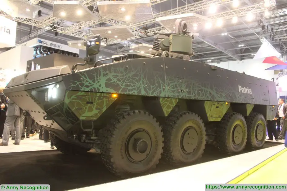 Patria armored modular vehicle AMVXP to be tested in Japan