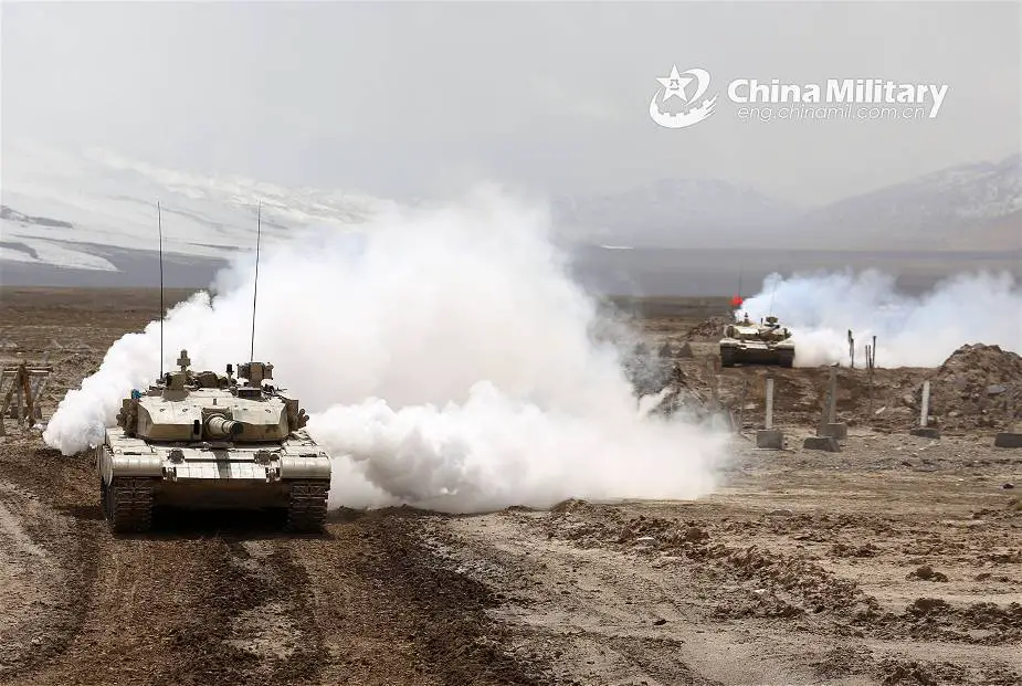 China deploys latest generation of tanks Type 99A for military exercise in Tibet region 925 001