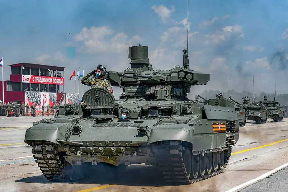 BMPT 72 fire support tracked armored Russia victory day military parade 2020 001