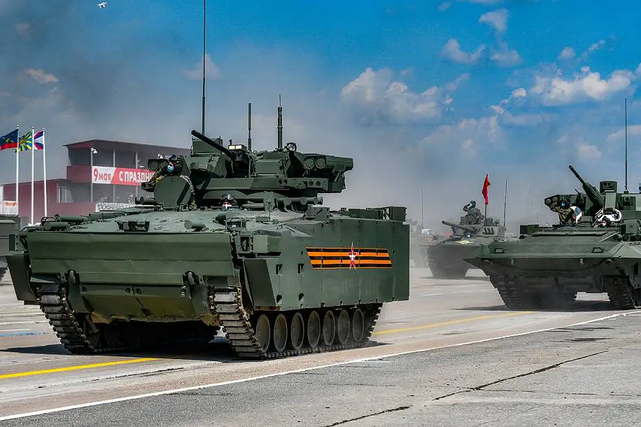 Kurganets Epokha turret trcaked armored IFV Russia victory day military parade 2020 001