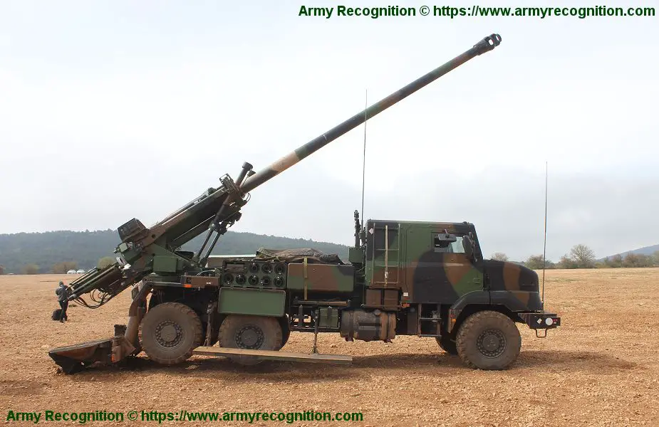 New French made Nexter CAESAR 155mm 8x8 self propelled howitzer of Danish Army 925 002