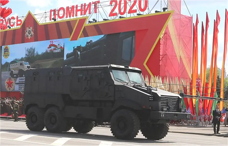 Defender 6x6 armored vehicle Belarus army victory day military parade 9 May 2020 925 001