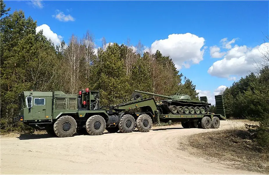 MZKT 741501 truck tractor Belarus army victory day military parade 9 May 2020 925 001