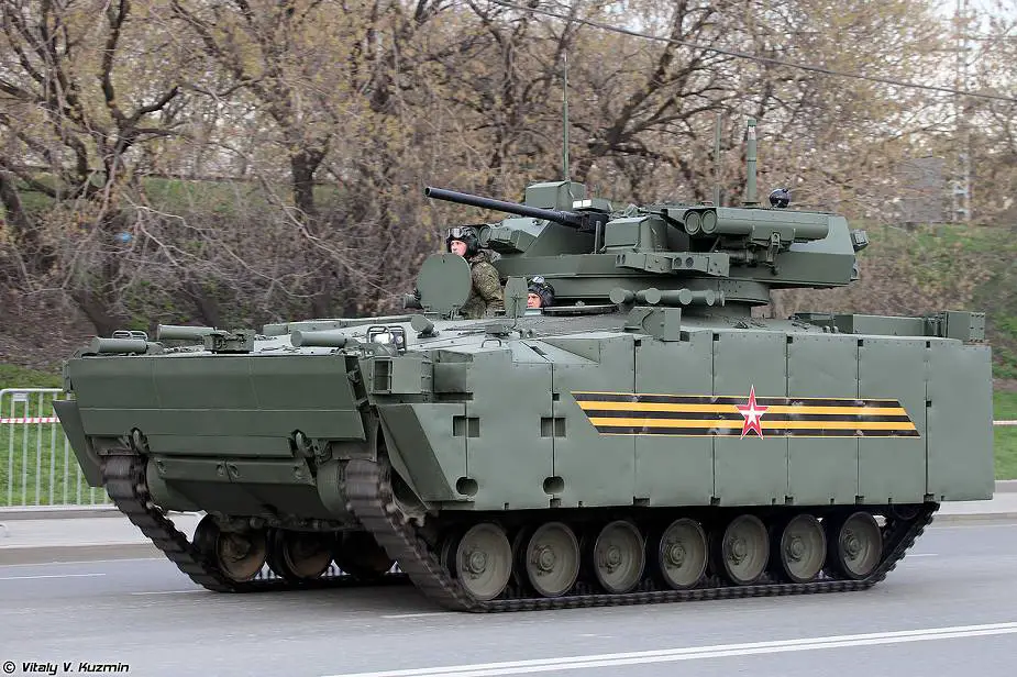 Kurganets 25 Epokha turret tracked armored IFV Victory Day Military Parade 2022 Moscow Russia 925 001