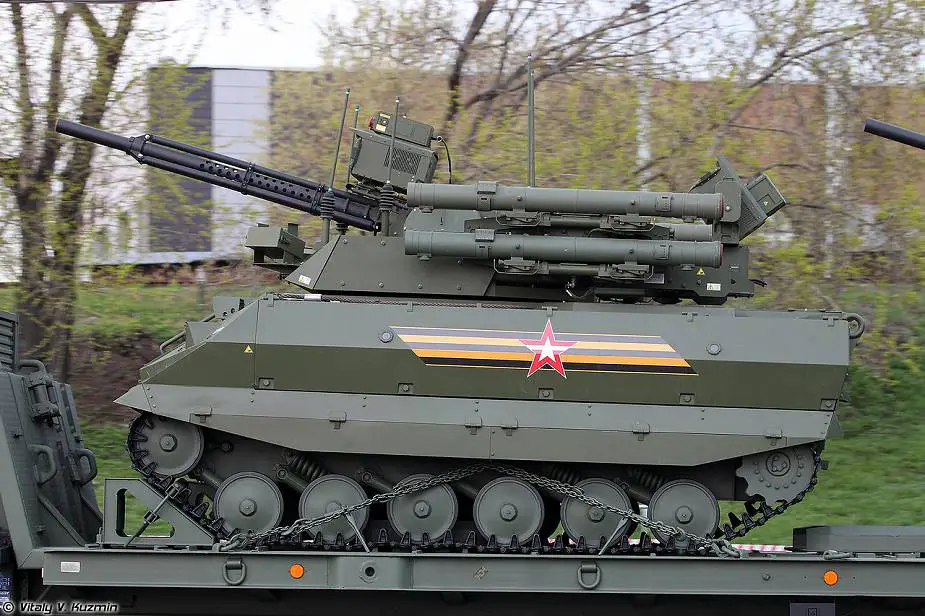 Uran 9 armed combat UGV Unmanned Ground Vehicle Victory Day Military Parade 2022 Moscow Russia 925 001