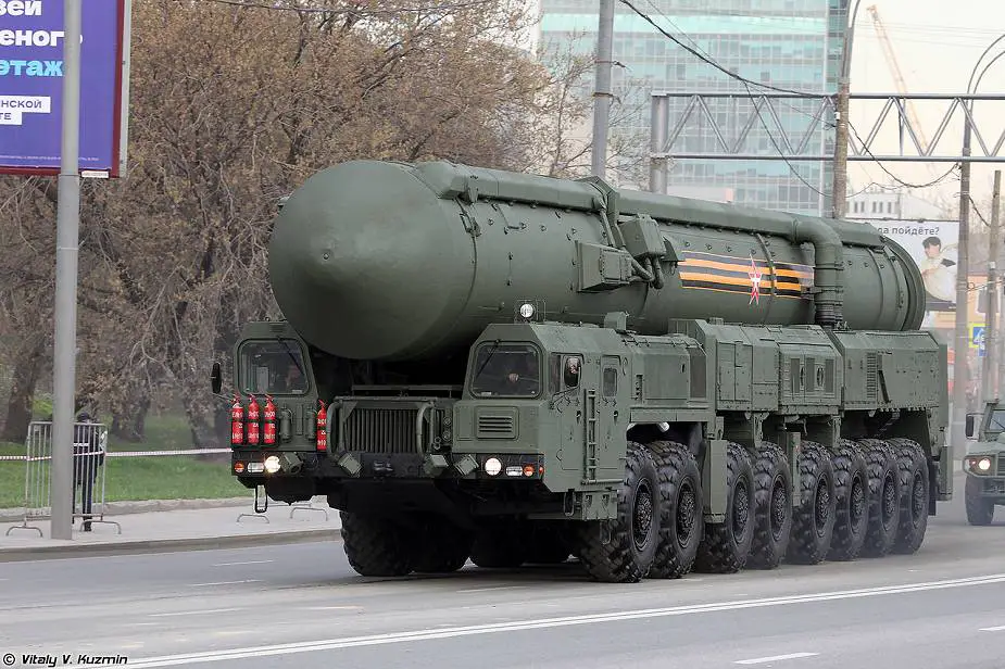 Yars RS 24 ICBM InterContinental ballistic missile Victory Day Military Parade 2022 Moscow Russia 925 001