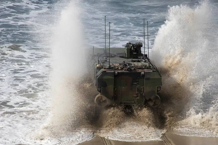 US Marines conduct first military exercise with their new ACVs Amphibious Combat Vehicles 925 002