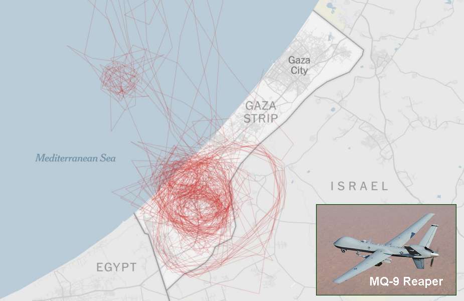US deploys MQ 9 Reaper drones over Gaza for hostage recovery mission 925