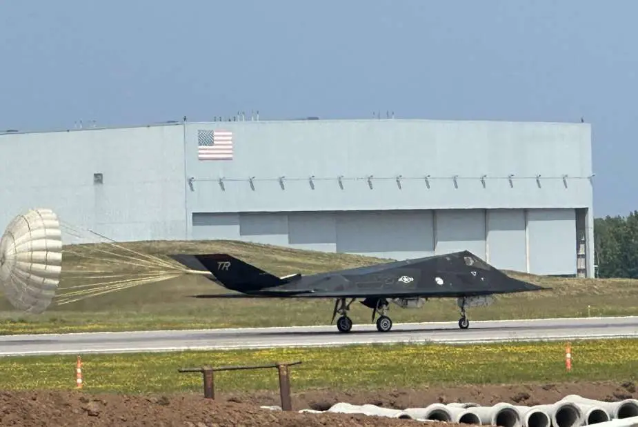 F 117A Nighthawk stealth aircraft taking part In Northern Lightning 2023 exercise
