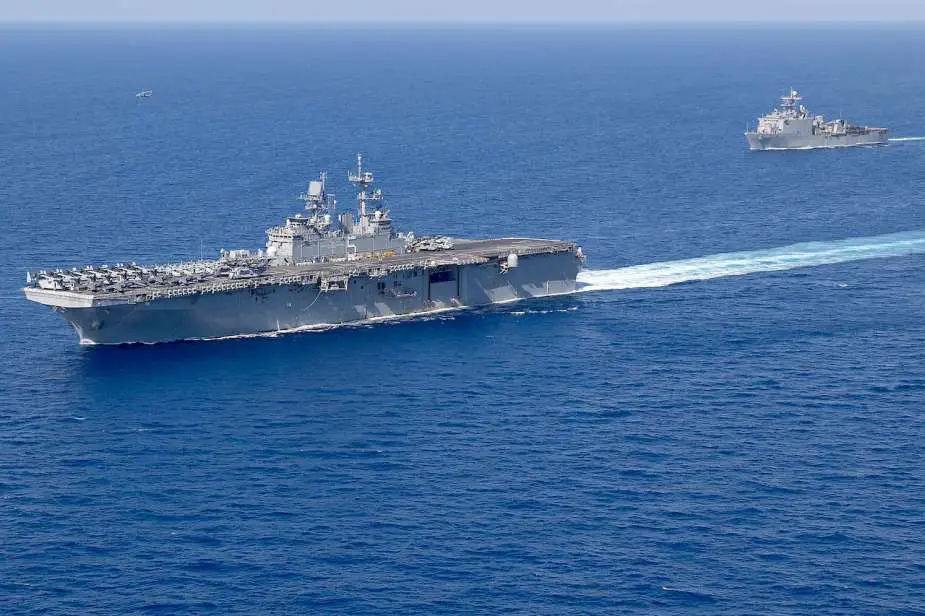 US sends amphibious assault ship USS Bataan to secure Strait of 