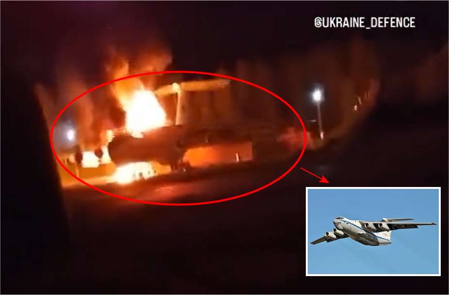 Ukrainian Drone Attack Targets Russian Air Base Damaging Several Ilyushin Il 76MD Transport Aircraft 925 001