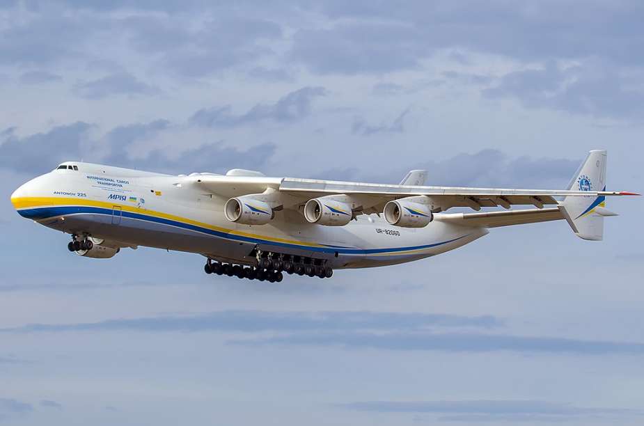 Ukrainians remove surviving parts of Antonov An 224 Mriya destroyed at Gostomel airport in February 2022 2