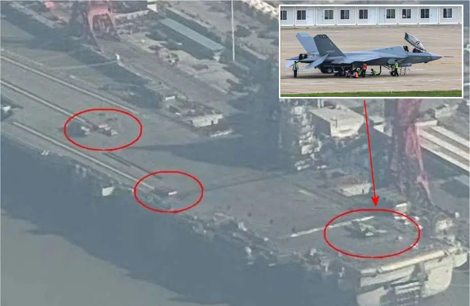 Fujian aircraft carrier advances with tests of J 35 stealth fighter 925 001