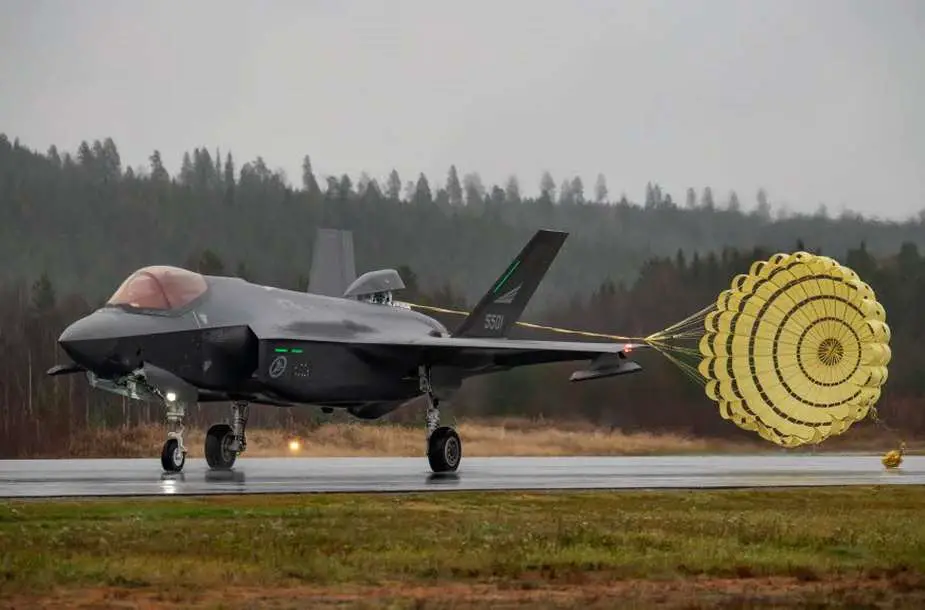 Norwegian Air Force F 35 fighters land for first time on Swedish soil 2